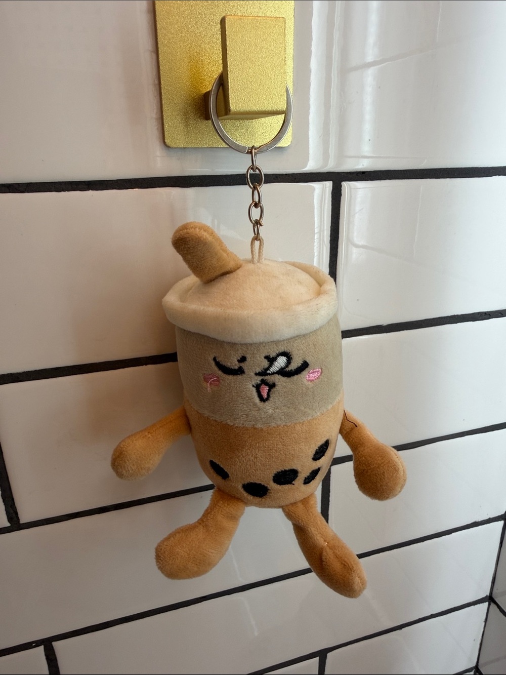 Bubble Tea 8" Plush Keychain NWOT